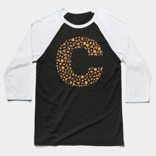 Letter C Initial Christmas Decorations Gingerbread Baseball T-Shirt
